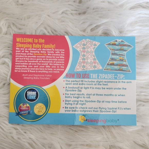 2-PK SLEEPING BABY Zipadee-Zip Sleeping Sack Cotton 3M-6M Extra Small Arrows NEW - Picture 5 of 16